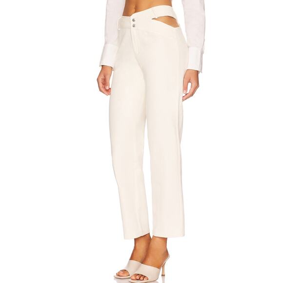 Superdown Iris Cut Out Pant in Ivory NWOT Size Small - Picture 3 of 5